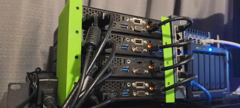 Support de montage en rack pour Lenovo Thinkcentre M93p Mini PC - Solution empilable
