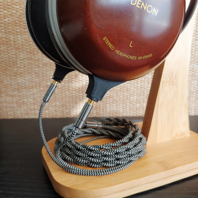 Adaptateur de modification de casque Denon/Fostex/E-MU pour câble amovible de 3,5 mm