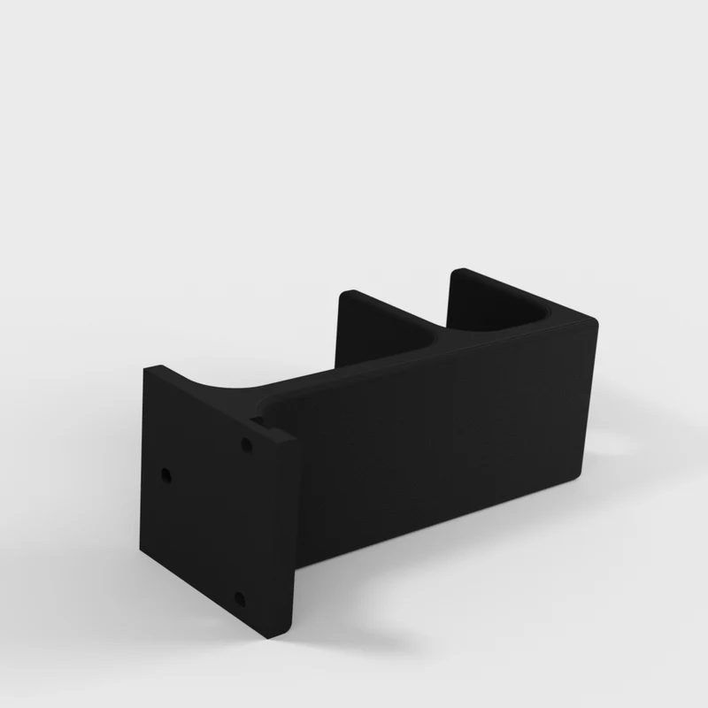 Support de tablette double allongé en 3 parties pour sous le bureau (lot de 3)