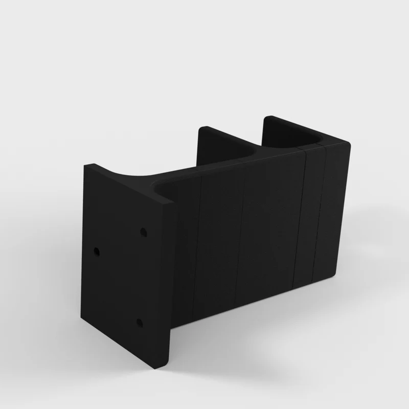 Support de tablette double allongé en 3 parties pour sous le bureau (lot de 3)