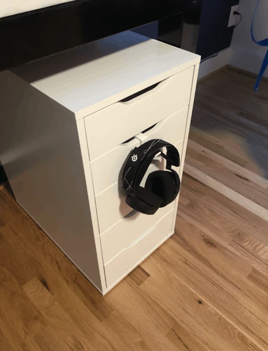 Support de casque pliable pour tiroir Ikea Alex