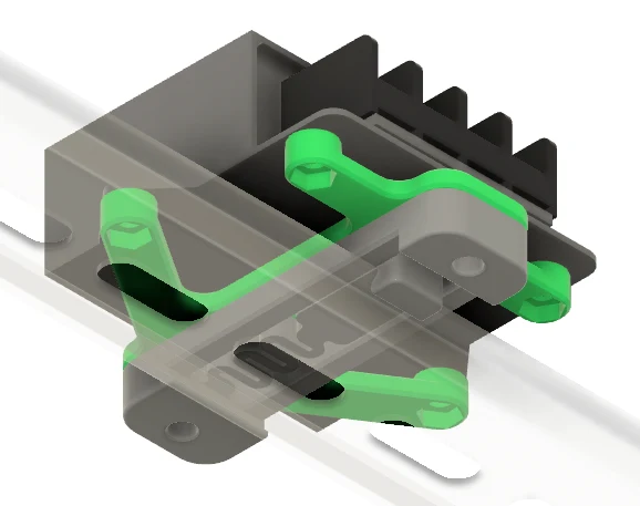 Support de convertisseur Tobsun 5V DC pour rail DIN
