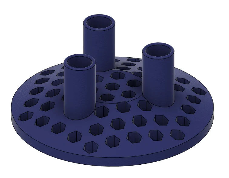 Support de têtes de brosse à dents Oral-B iO avec motif hexagonal