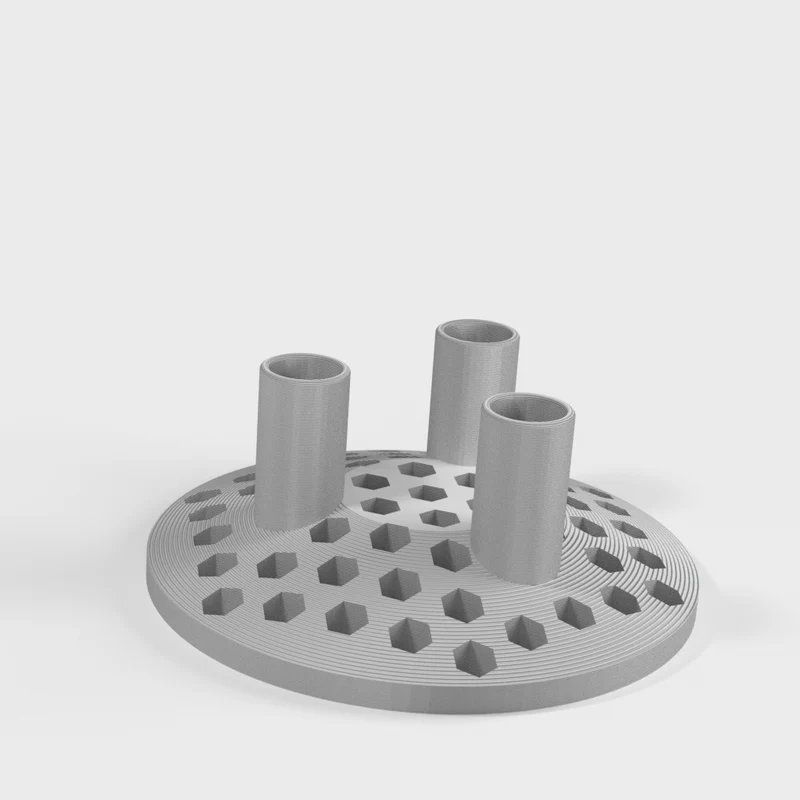 Support de têtes de brosse à dents Oral-B iO avec motif hexagonal