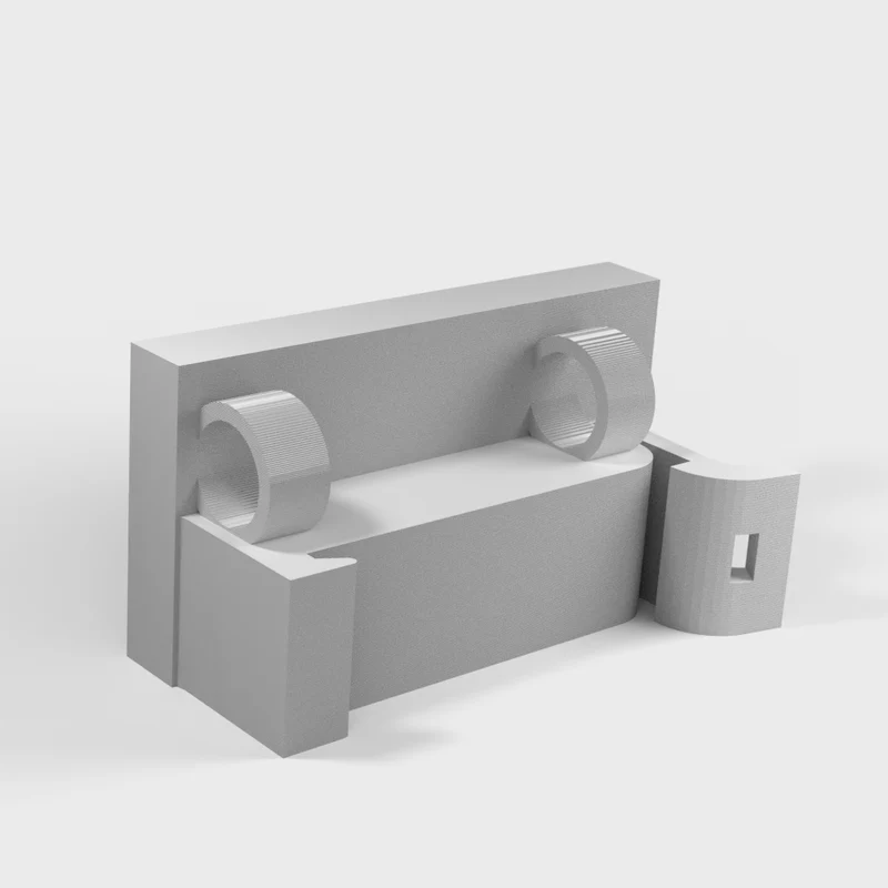 Support pour convertisseur DC-DC LM2596 sur rail DIN