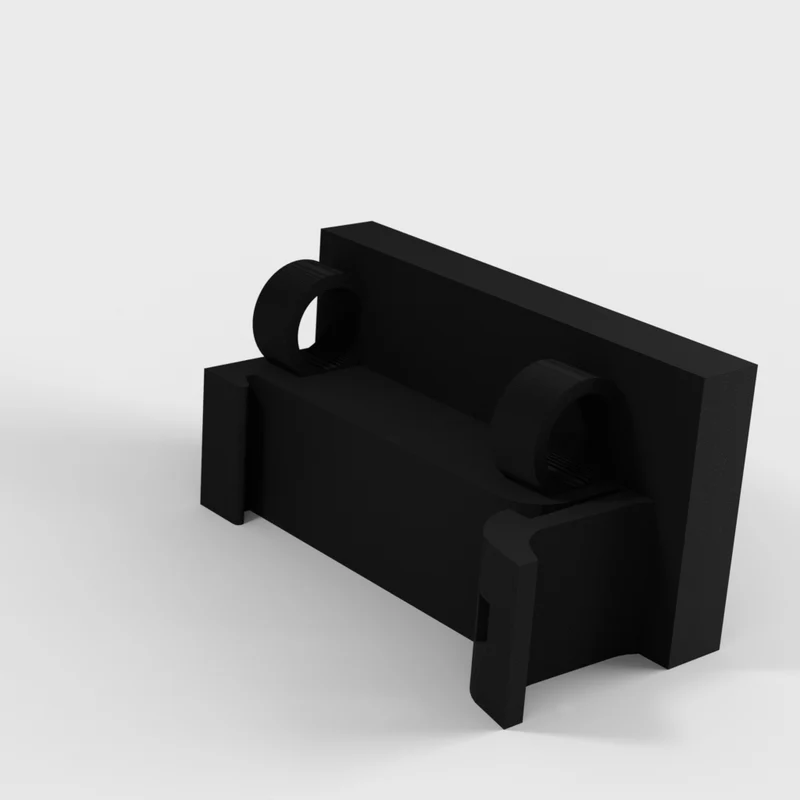 Support pour convertisseur DC-DC LM2596 sur rail DIN