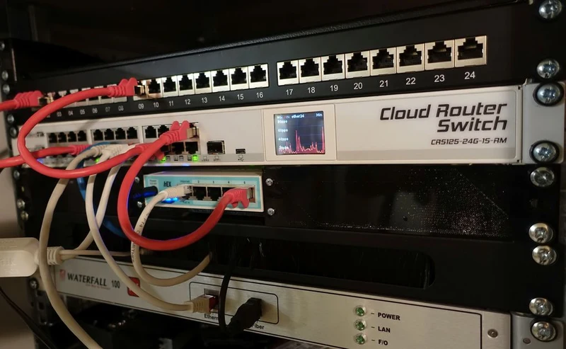 Montage en rack 19 pouces MikroTik hEX (S)