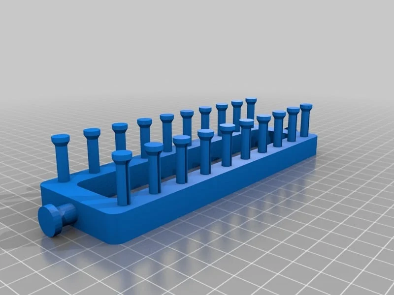 Métier à tricoter rectangulaire avec 10 broches