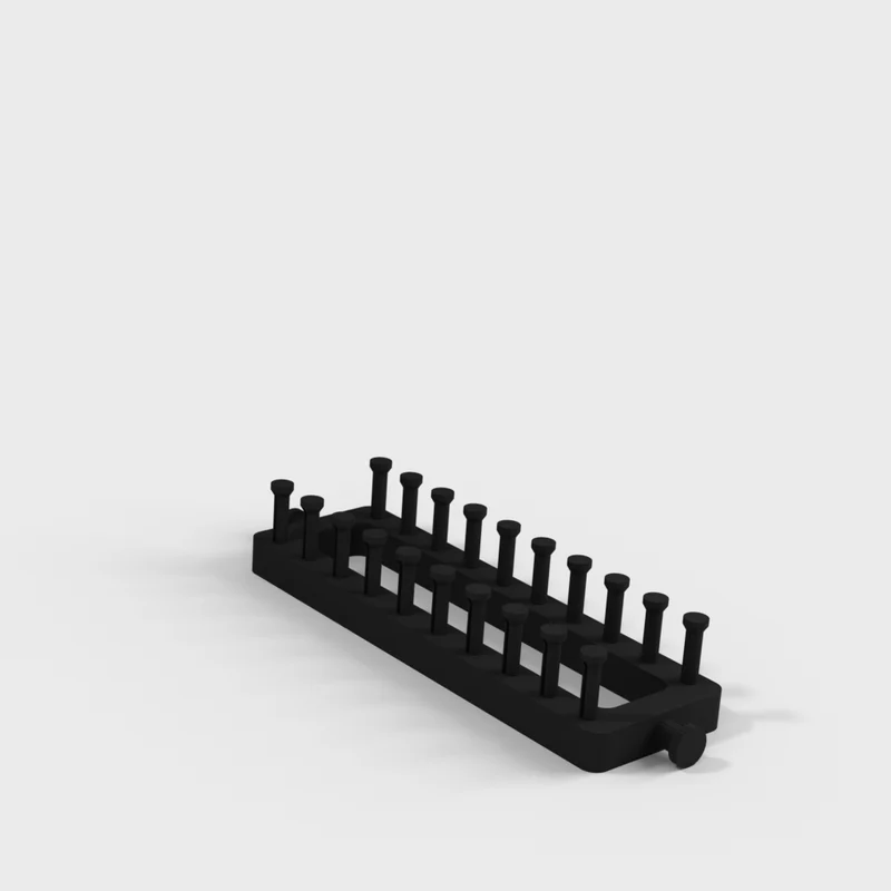 Métier à tricoter rectangulaire avec 10 broches