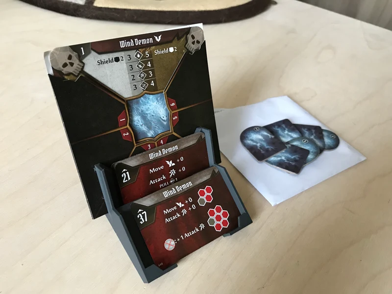 Support de cartes d'attaque de monstre Gloomhaven