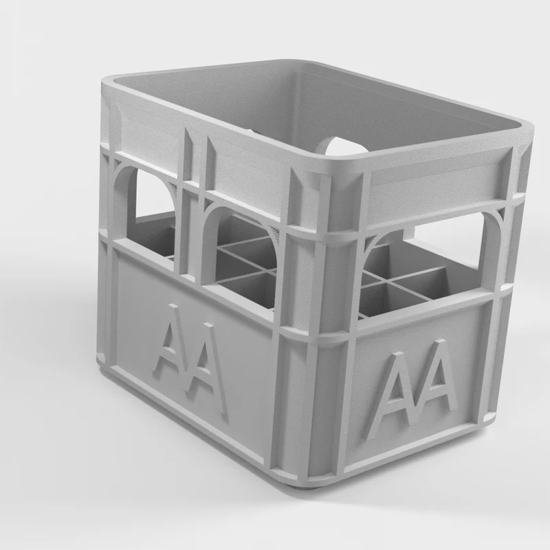 Porte-piles AAA en forme de caisse à bière - Rangement empilable