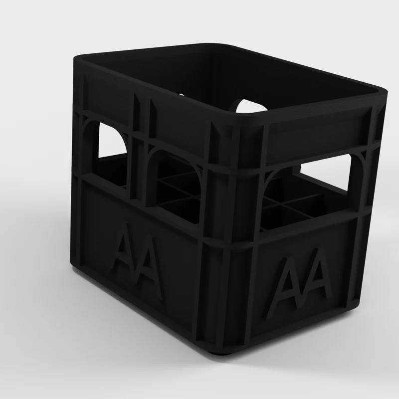 Porte-piles AAA en forme de caisse à bière - Rangement empilable