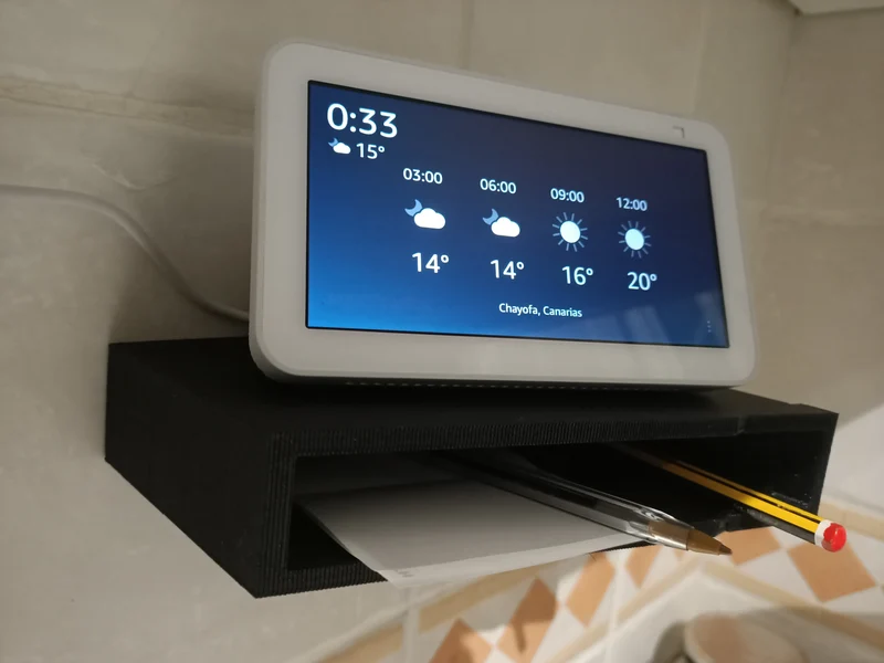 Support mural peu encombrant pour Amazon Echo Show