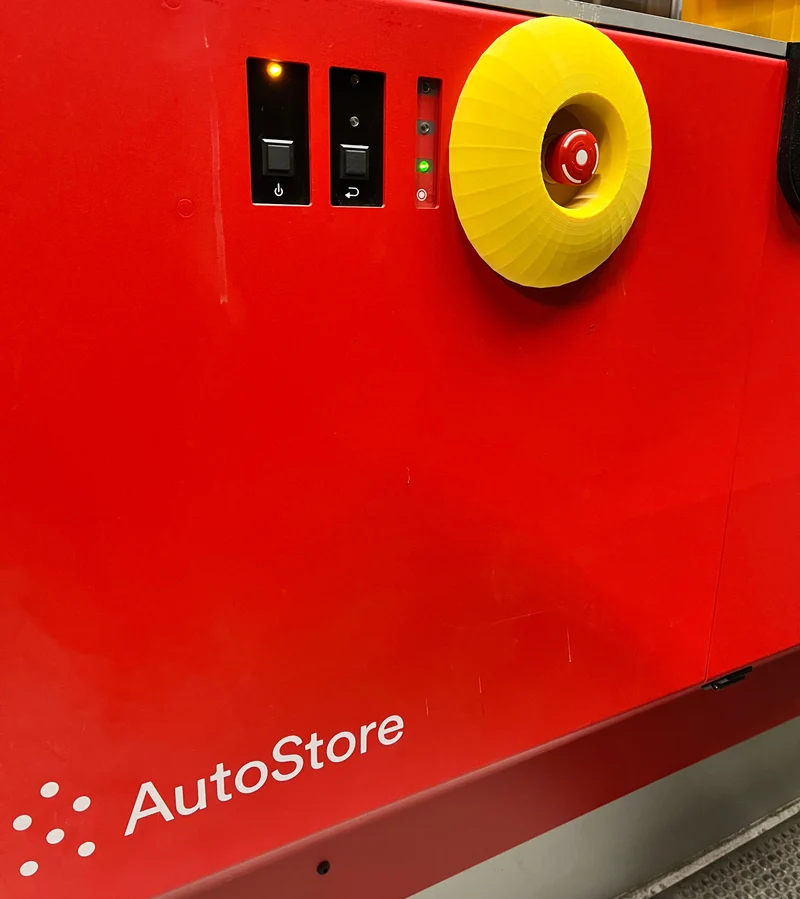 Capuchon d'arrêt d'urgence pour système Autostore