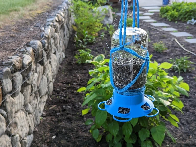 Couvercle de mangeoire à oiseaux Mason Jar