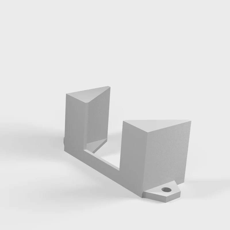 Support de barrette d'alimentation efficace pour le montage sous le bureau