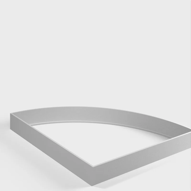 Tablette d'angle basique en deux parties pour tête de lit