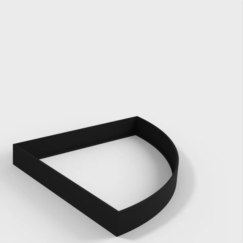 Tablette d'angle basique en deux parties pour tête de lit