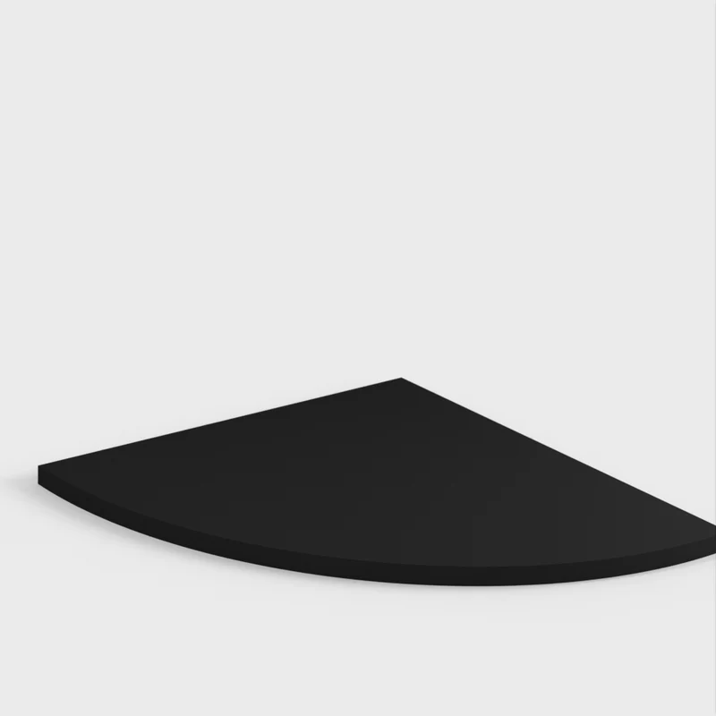 Tablette d'angle basique en deux parties pour tête de lit