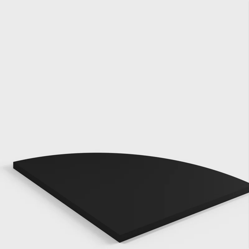 Tablette d'angle basique en deux parties pour tête de lit