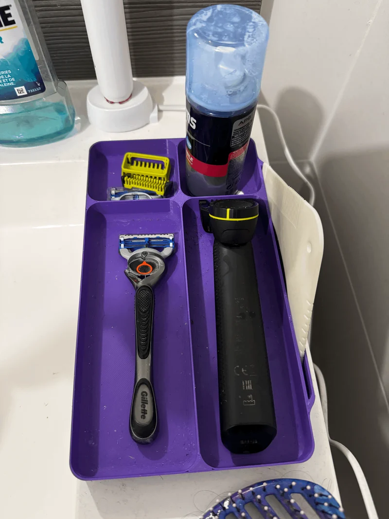 Organiseurs de pages pour le lavabo de la salle de bains