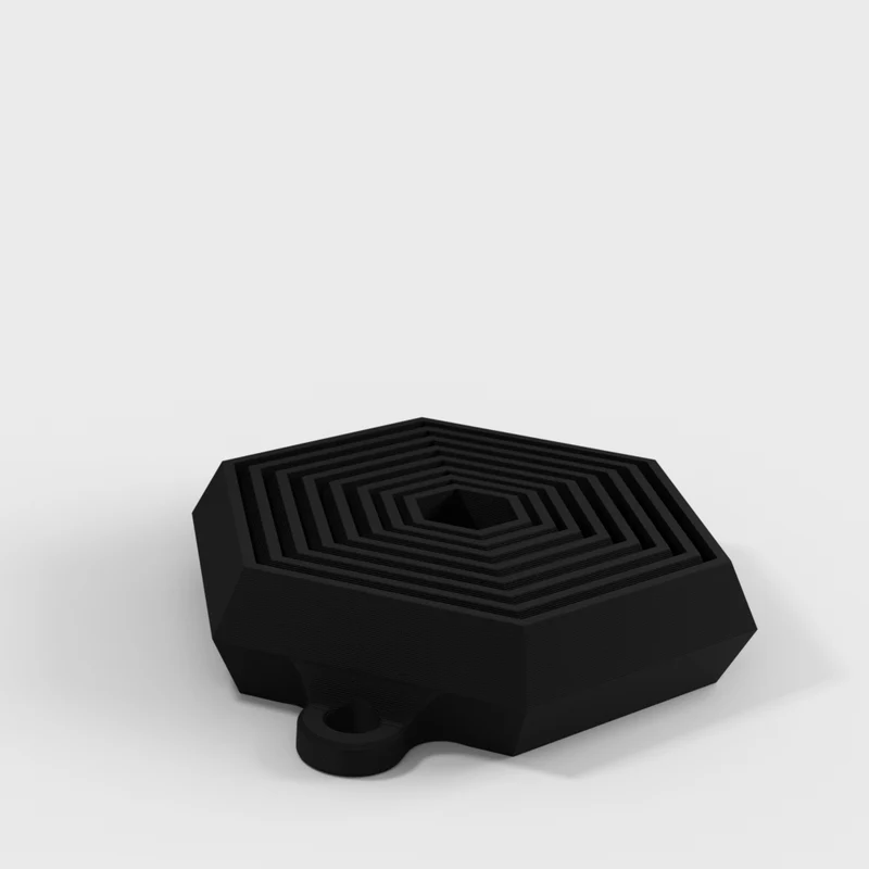 Porte-clés fidget hexagonal