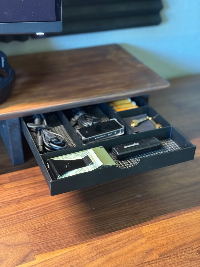Étagère de bureau avec tiroirs de rangement