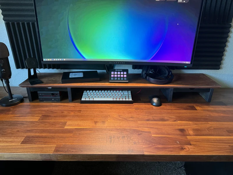 Étagère de bureau avec tiroirs de rangement