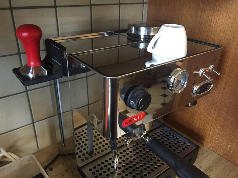 Porte-tamper pour machine à café Lelit et tamper de 57 mm