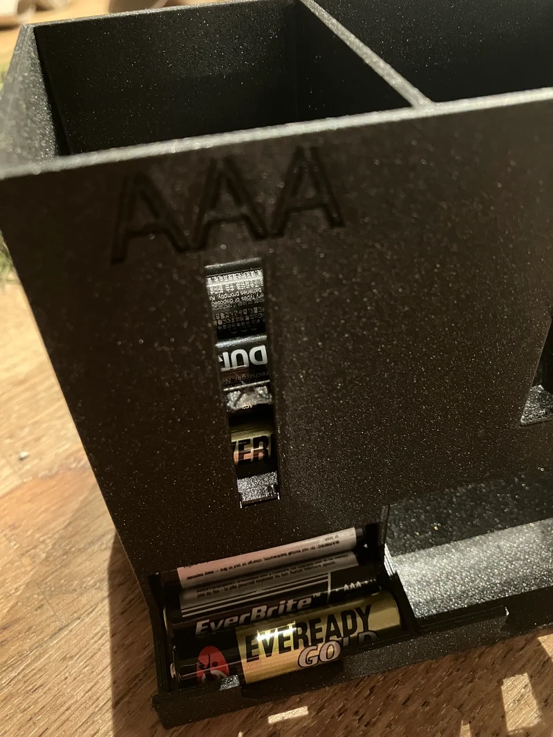 Insertion du porte-piles AA et AAA
