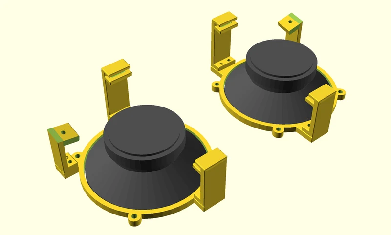 Supports de haut-parleur Renault Twizy (2 pièces / 8 pièces)