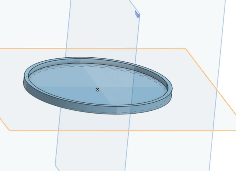 Porte-côtes Ø90mm avec un diamètre interne de 85mm et une hauteur de 3-5mm