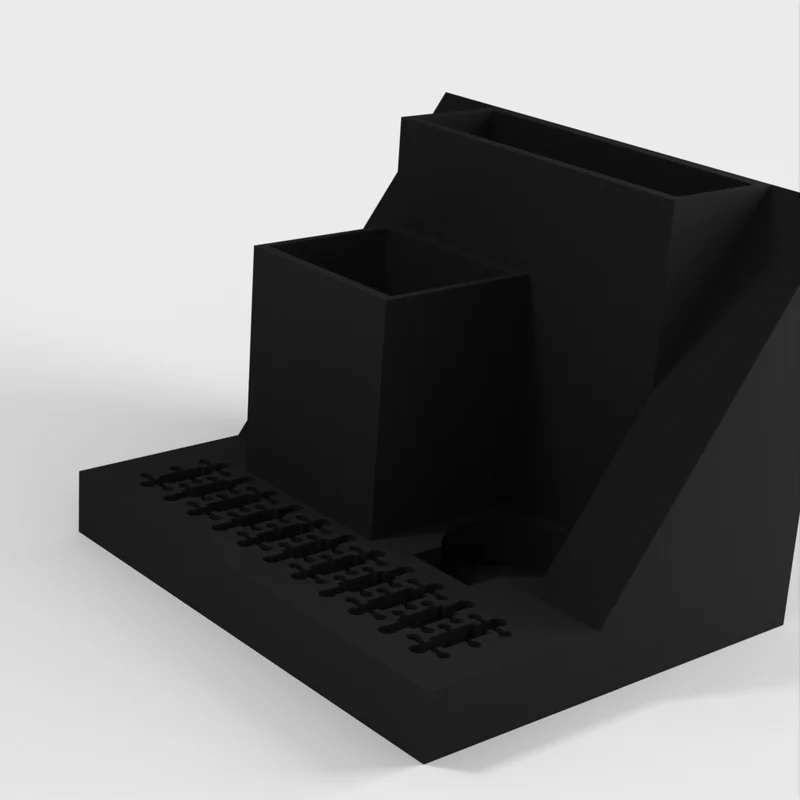 Organiseur de bureau avec porte-cartes USB et SD