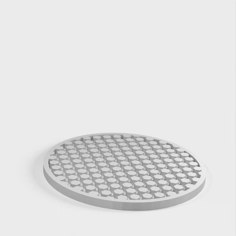 Porte-boissons simple avec remplissage hexagonal