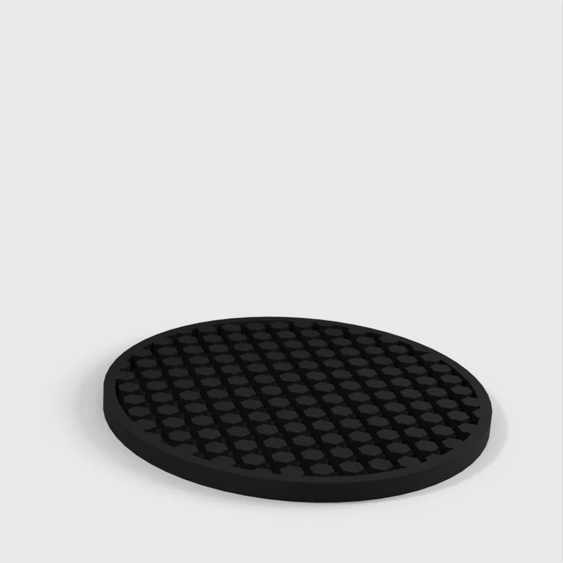 Porte-boissons simple avec remplissage hexagonal