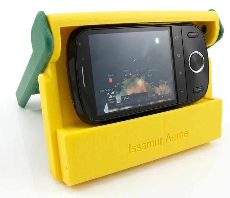 Support pour smartphone avec support pour casque d'écoute