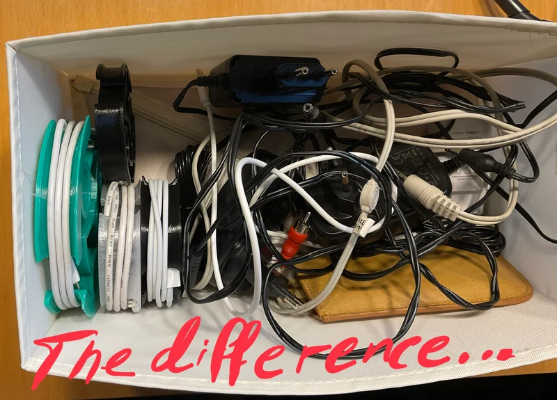 Organisateur de câbles flexible pour téléphones et tablettes