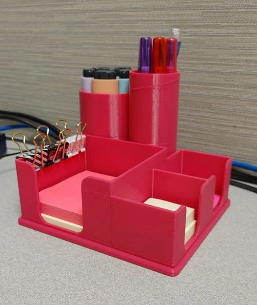 Organisateur de bureau pour ranger les notes Post-It et les stylos