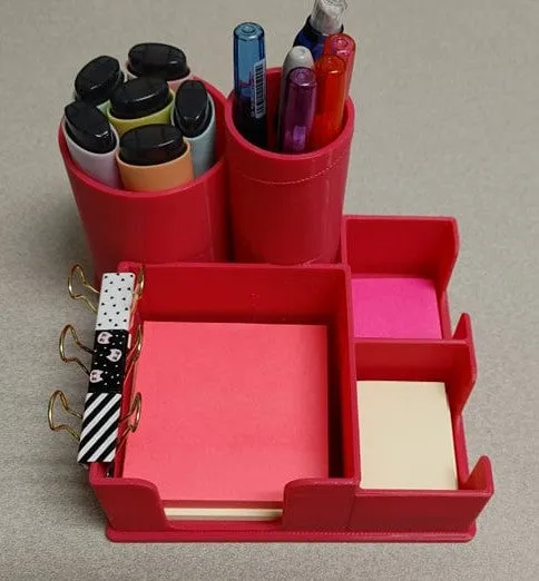 Organisateur de bureau pour ranger les notes Post-It et les stylos