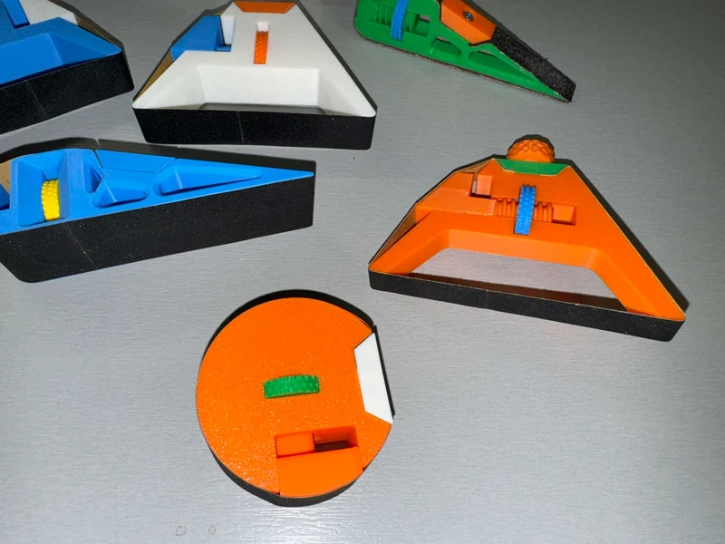 Jeu de blocs de ponçage avec tension de papier de verre