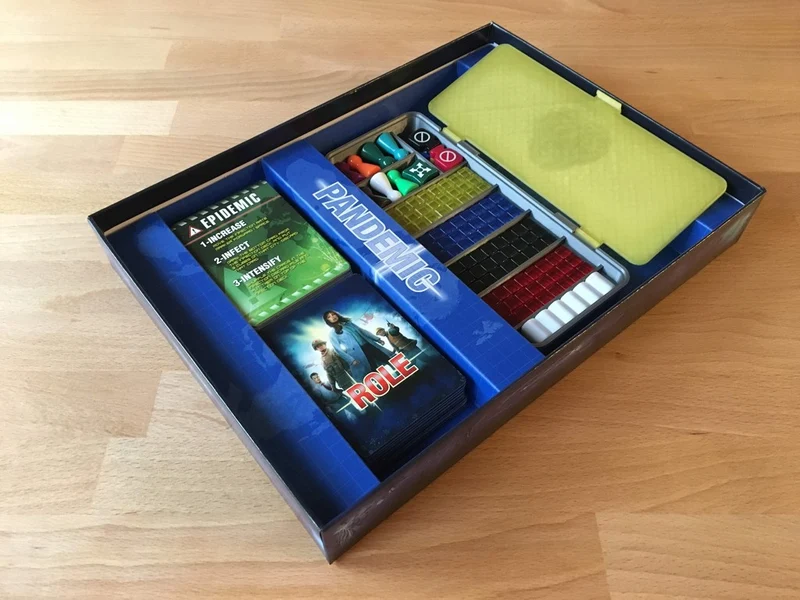 Boîte de rangement pour jeu de société Pandemic