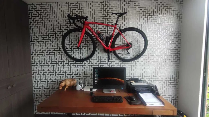 Support de vélo mural peu encombrant