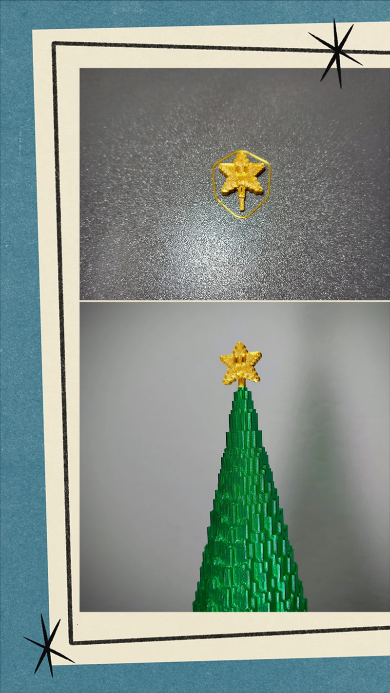Grand sapin de Noël pixelisé avec porte-bougie chauffe-plat LED
