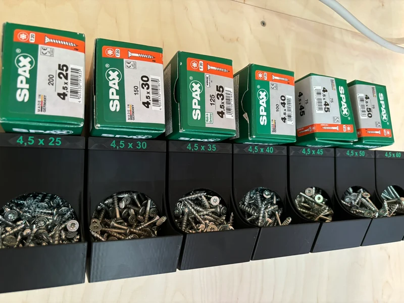 Vis d'alimentation - Solution d'organisation pour vis