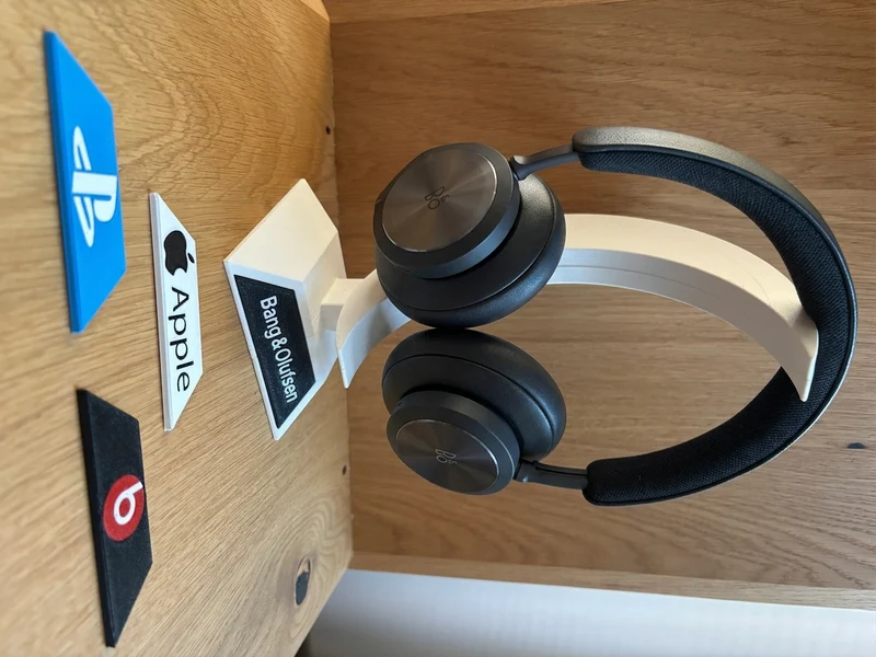 Support de casque en forme de croissant de lune / Support de casque design lune