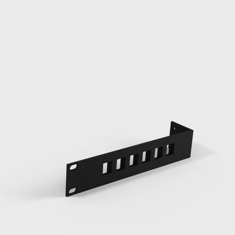 Support de panneau de brassage pour commutateur Unifi US-8-150W pour rack 19 pouces avec 6 connecteurs Keystone
