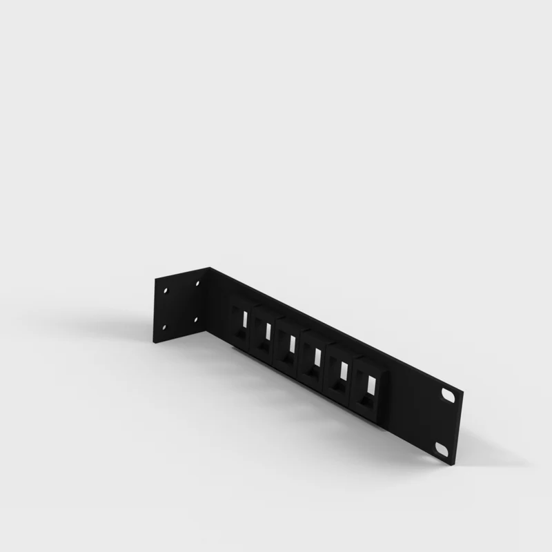 Support de panneau de brassage pour commutateur Unifi US-8-150W pour rack 19 pouces avec 6 connecteurs Keystone