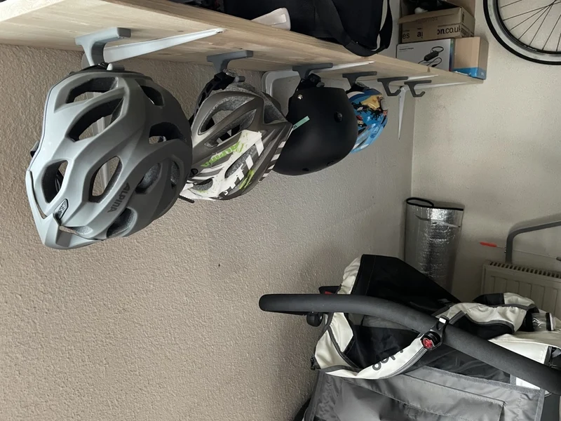 Support de casque de vélo mural - Conception universelle