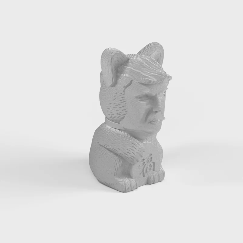 'Chat Trump : Statue drôle de chat et de Trump'