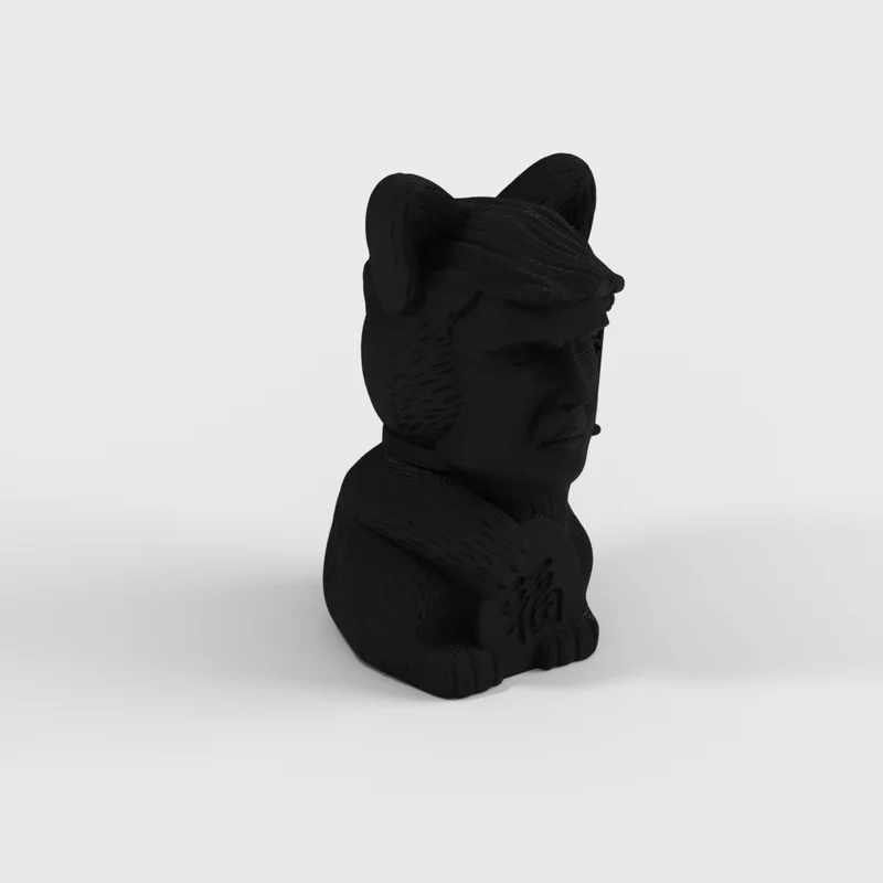 'Chat Trump : Statue drôle de chat et de Trump'